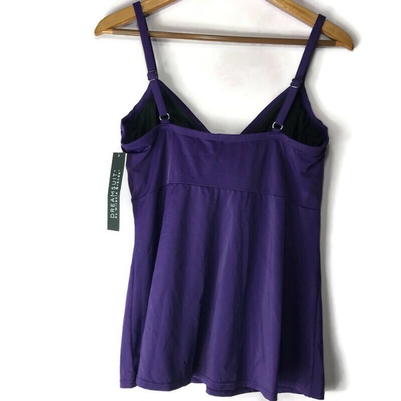 NWT DreamSuit Miracle Suit Twist Top Tankini 10 12 - Picture 4 of 12
